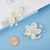 Detachable Cloth Flower Shoe Decoration AJEW-WH0326-76A-3