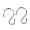 Non-Tarnish 304 Stainless Steel S-Hook Clasp STAS-C085-03I-P-1