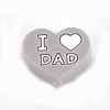 Mother's Day Father's Day Food Grade Eco-Friendly Silicone Focal Beads SIL-N002-10I-1