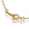 Brass Chain Necklaces X-NJEW-D077-G-2