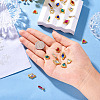 24Pcs 24 Styles Alloy Glass Cabochons MRMJ-TA0001-38-5