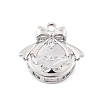 Brass Micro Pave Clear Cubic Zirconia Pendants LS-KK-K371-30P-1