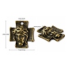 Tibetan Style Alloy Cross with Jesus Alloy Pendants for Easter Jewelry LS-K0P62071-3