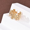 304 Stainless Steel Open Cuff Rings for Women RJEW-K309-37D-G-3