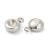 Tarnish Resistant 202 Stainless Steel Pendant Rhinestone Settings STAS-F266-26P-2