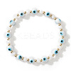 Glass Evil Eye Beaded Stretch Bracelets for Women Men VP6778-3-1