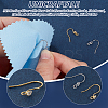 2 Colors 925 Sterling Silver with Clear Cubic Zirconia Earring Hooks STER-UN0001-30-5