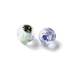 Handmade Foil Glass Beads LAMP-P068-02-2