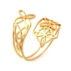 304 Stainless Steel Cuff Rings LS-RJEW-S628-09G-2