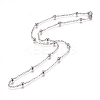 Non-Tarnish 304 Stainless Steel Cable Chain Necklaces NJEW-L159-08A-P-2