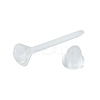 500Pcs Plastic Stud Earring Settings for Rhinestone KY-FS0001-06-4