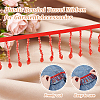 Acrylic & Polyester Lace Ribbon OCOR-WH0110-08D-4