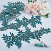 Flower Polyester Embroidery Lace Appliques DIY-WH20011-03B-4