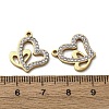 304 Stainless Steel Clay Rhinestone Pendants STAS-P406-17H-G-3