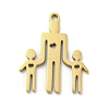Mother's Day 201 Stainless Steel Pendants STAS-H188-01E-G-1