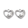 Rack Plating Brass Micro Pave Cubic Zirconia Pendants KK-K333-92P-1