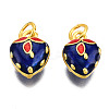 Alloy Enamel Charms ENAM-N056-038C-1