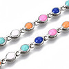 Brass Enamel Chains CHC-T012-22P-4