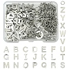 104Pcs 26 Styles Letter A~Z 304 Stainless Steel Alphabet Letter Charms STAS-FS0001-67-1
