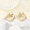 Brass Stud Earrings for Women KK-CBAD851-09G-1