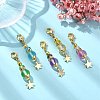 Synthetic Moonstone Pendant Decorations HJEW-JM02199-S-1