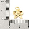 Rack Plating Brass Micro Pave Clear Cubic Zirconia Pendants KK-B093-01A-G-3
