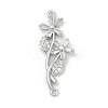 Brass Clear Cubic Zirconia Connector Charms LS-KK-Z094-06P-03-1