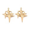 304 Stainless Steel Pendants STAS-T065-05G-1