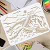 Plastic Drawing Painting Stencils Templates DIY-WH0396-0081-3