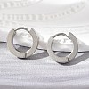Tarnish Resistant 202 Stainless Steel Huggie Hoop Earrings X-EJEW-O087-09A-P-1