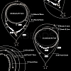 2 Sets 2 Styles Zinc Alloy Star Pendant Layered Necklaces for Women NJEW-SC0001-52-2