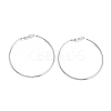 Non-Tarnish Ring 304 Stainless Steel Hoop Earrings for Women Men EJEW-B049-02G-P-1