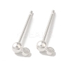 Brass Studs Earrings Finding KK-K383-03A-S-1