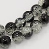 Two Tone Crackle Glass Beads Strands CCG-Q002-4mm-M-3