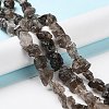 Raw Rough Natural Smoky Quartz Beads Strands G-B065-C17-2