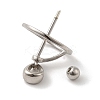 Anti-Tarnish Rhodium Plated 925 Sterling Silver Locket Style Planet Pinch Bails STER-NH0001-55C-P-4
