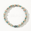 Natural Mixed Gemstone Beads Stretch Bracelets for Men RE8407-5