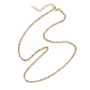 304 Stainless Steel Singapore Chain Necklaces for Women NJEW-JN05592-4