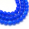 Baking Paint Imitation Jade Glass Round Bead Strands DGLA-Q021-8mm-33-1