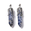 Natural & Synthetic Gemstone Big Pointed Pendants G-E059-03AS-3