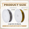 2 Rolls 2 Colors Tiger Tail Craft Wire TWIR-LP0001-11-2