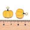 Thanksgiving Day Theme Alloy Enamel Pendants ENAM-T020-35O-3