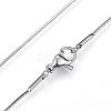 Non-Tarnish 304 Stainless Steel Snake Chain Necklaces NJEW-D285-36P-2