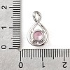 925 Sterling Silver Pave Cubic Zirconia Pendants STER-V001-03P-10-3