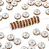 Brass Rhinestone Spacer Beads LS-X-RB-A014-Z8mm-17S-1