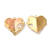 304 Stainless Steel Enamel Pendants STAS-K256-07G-02-1
