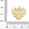 Brass Micro Pave Clear Cubic Zirconia Pendants KK-L275-71K-G-3