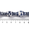 Handmade Blue and White Porcelain Beads Strands PORC-I027-13C-4