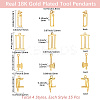 60Pcs 4 Style Alloy Charms FIND-BBC0004-25-2