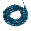 Dyed Natural White Jade Beads Strands X-G-T139-6mm-60-21-2